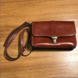 Patricia Nash Brown Leather Crossbody Bag